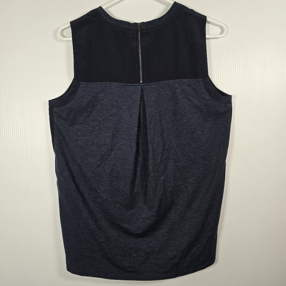 Athleta Women's Navy Blue floral Tapestry Mixed Media Tank Top Sleeveless Size S - Picture 3 of 13